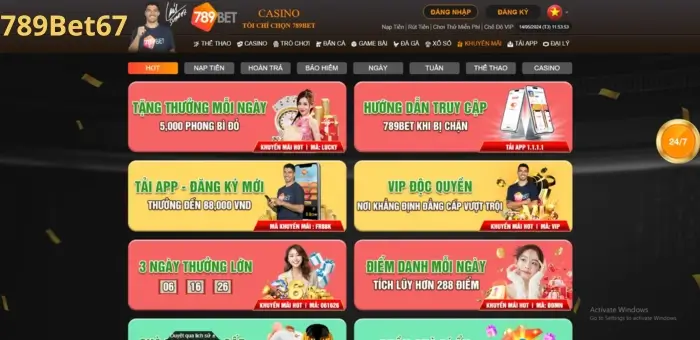 789bet67 com uy tín xanh chín, khuyến mãi hấp dẫn